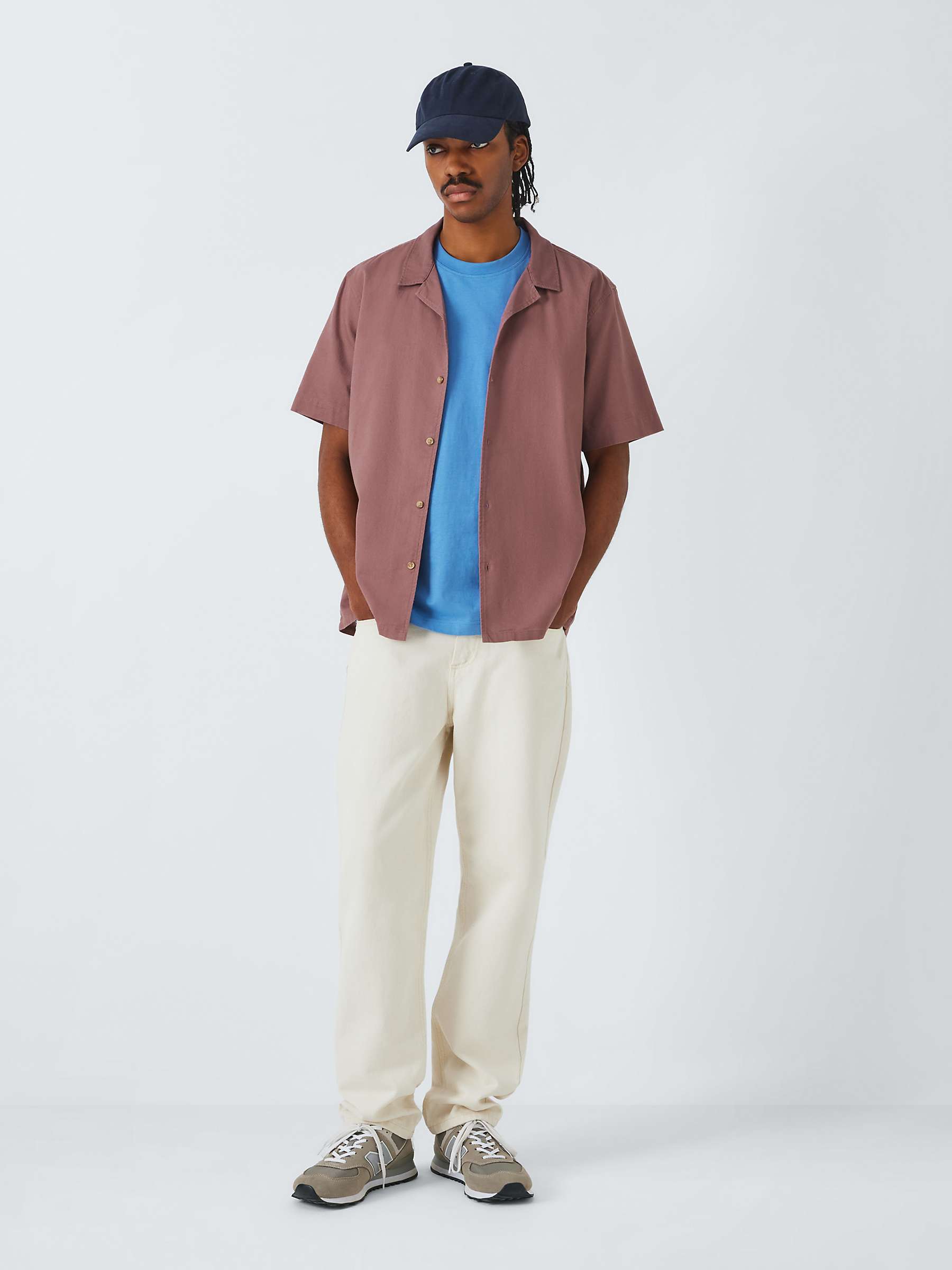 Buy Kin Cotton & Linen Cuban Collar Shirt Online at johnlewis.com