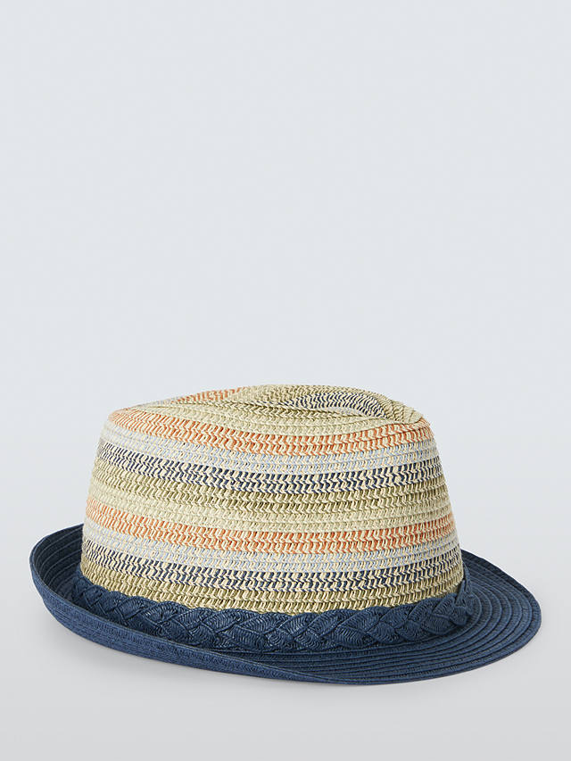 John Lewis Kids' Stripe Trilby Hat, Multi