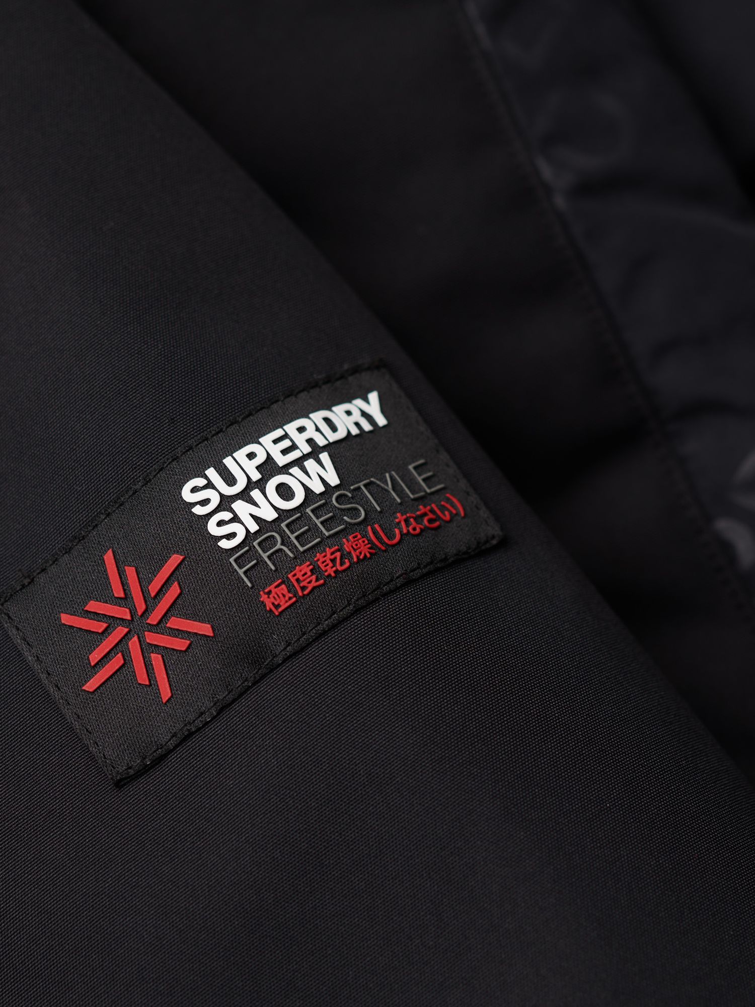 Superdry Freestyle Core Ski Jacket, Black at John Lewis & Partners