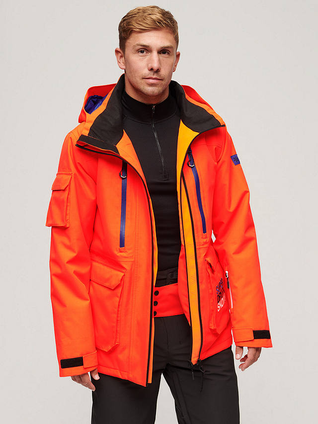 Superdry Ski Ultimate Rescue Jacket, Neon Sun Orange
