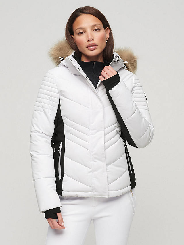 Superdry Ski Luxe Women's Puffer Jacket, White