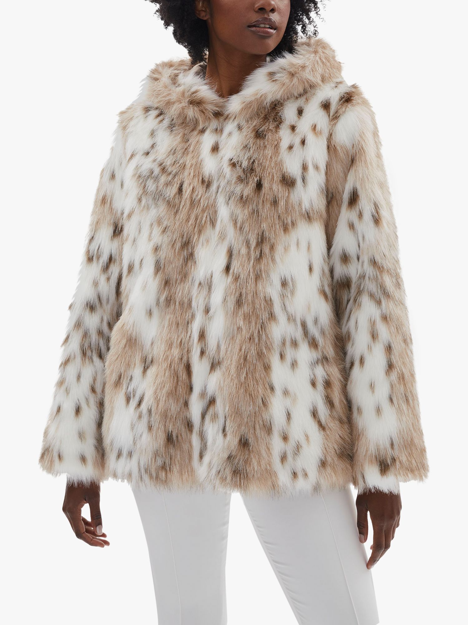 James Lakeland Lynx Faux Fur Coat, Multi