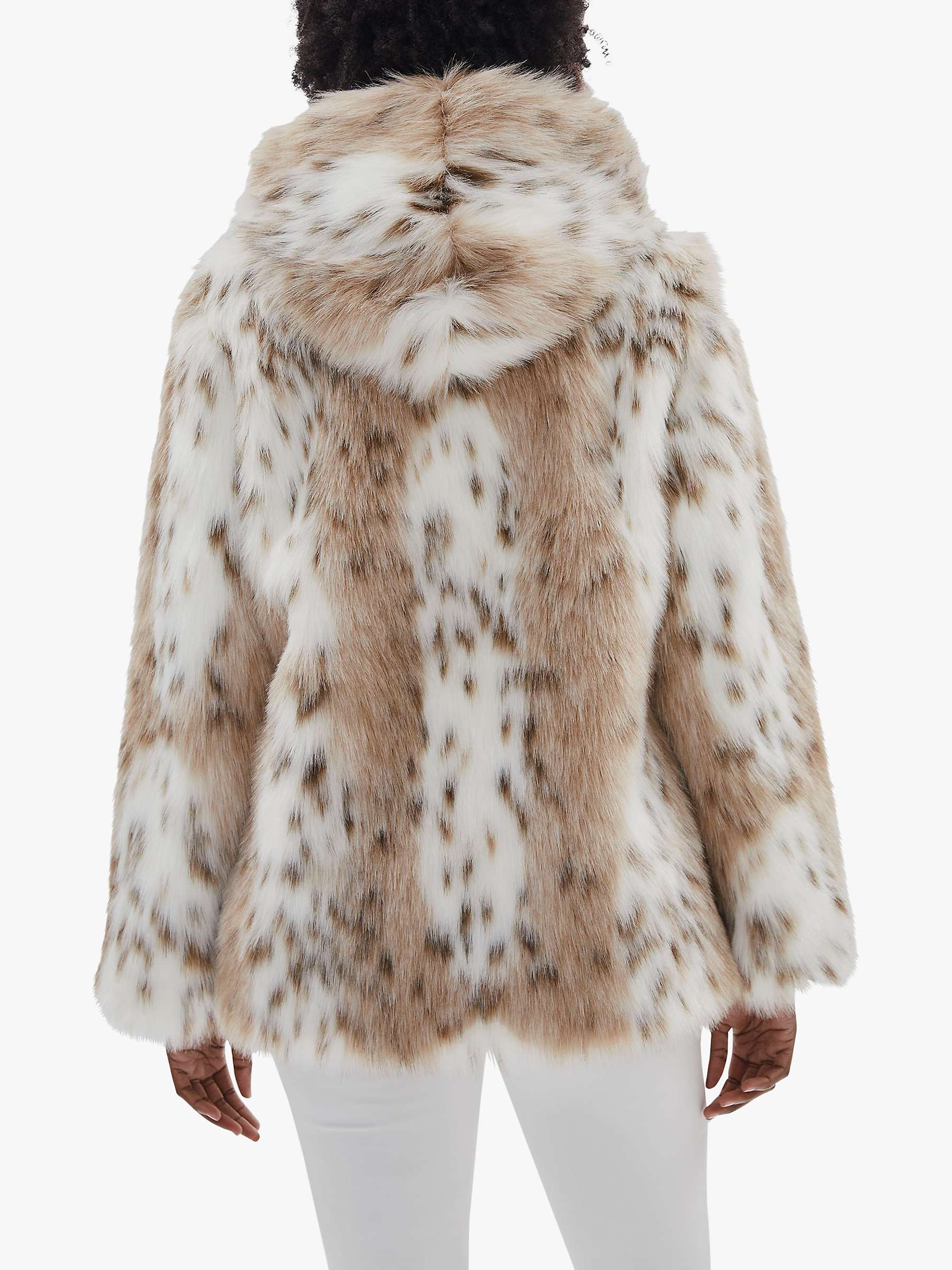 Buy James Lakeland Lynx Faux Fur Coat, Multi Online at johnlewis.com