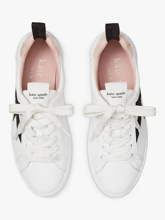 kate spade new york Signature Trainers, White/Pink/Black