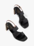 kate spade new york Merritt Leather Heeled Sandals, Black