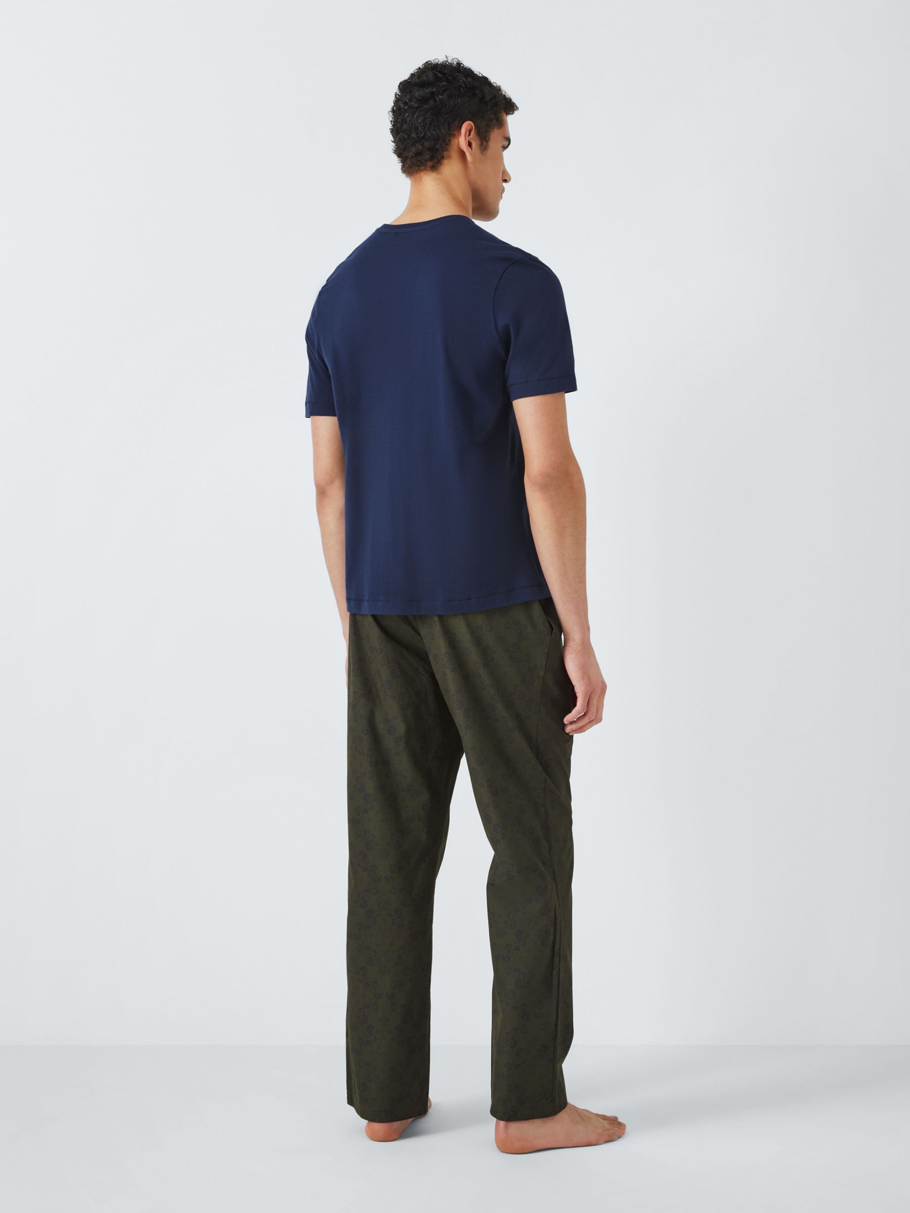 John Lewis Organic Cotton Printed Pyjama Set, Multi, XL