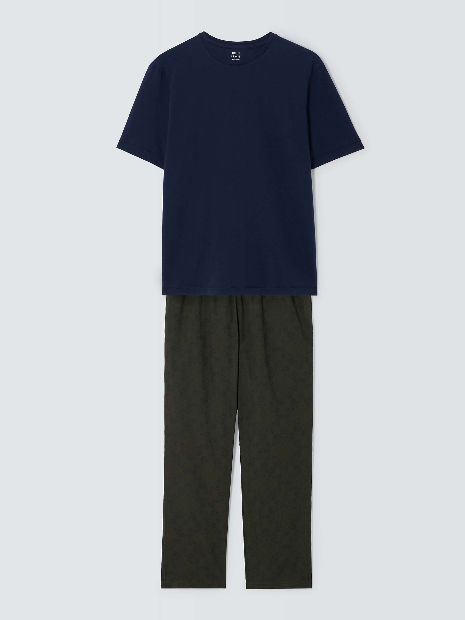 Buy John Lewis Organic Cotton Printed Pyjama Set, Multi Online at johnlewis.com