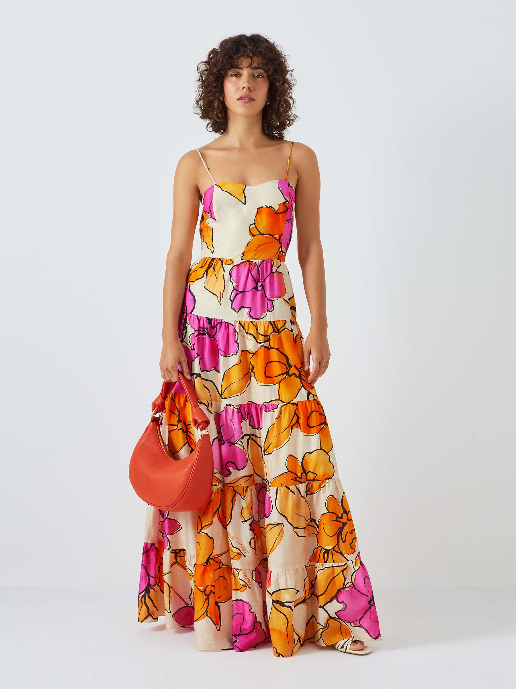 Buy Fabienne Chapot Alice Floral Print Maxi Dress, Mimosa/Cassis Online at johnlewis.com