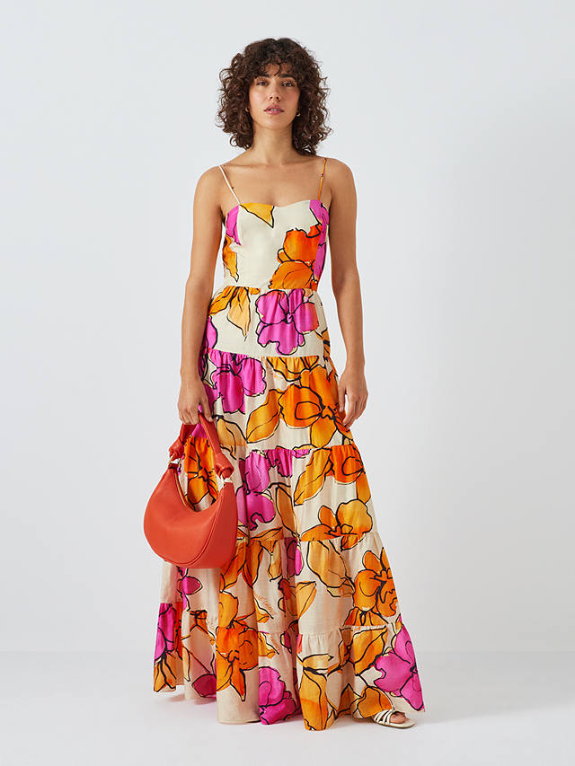 Fabienne Chapot Alice Floral Print Maxi Dress, Mimosa/Cassis