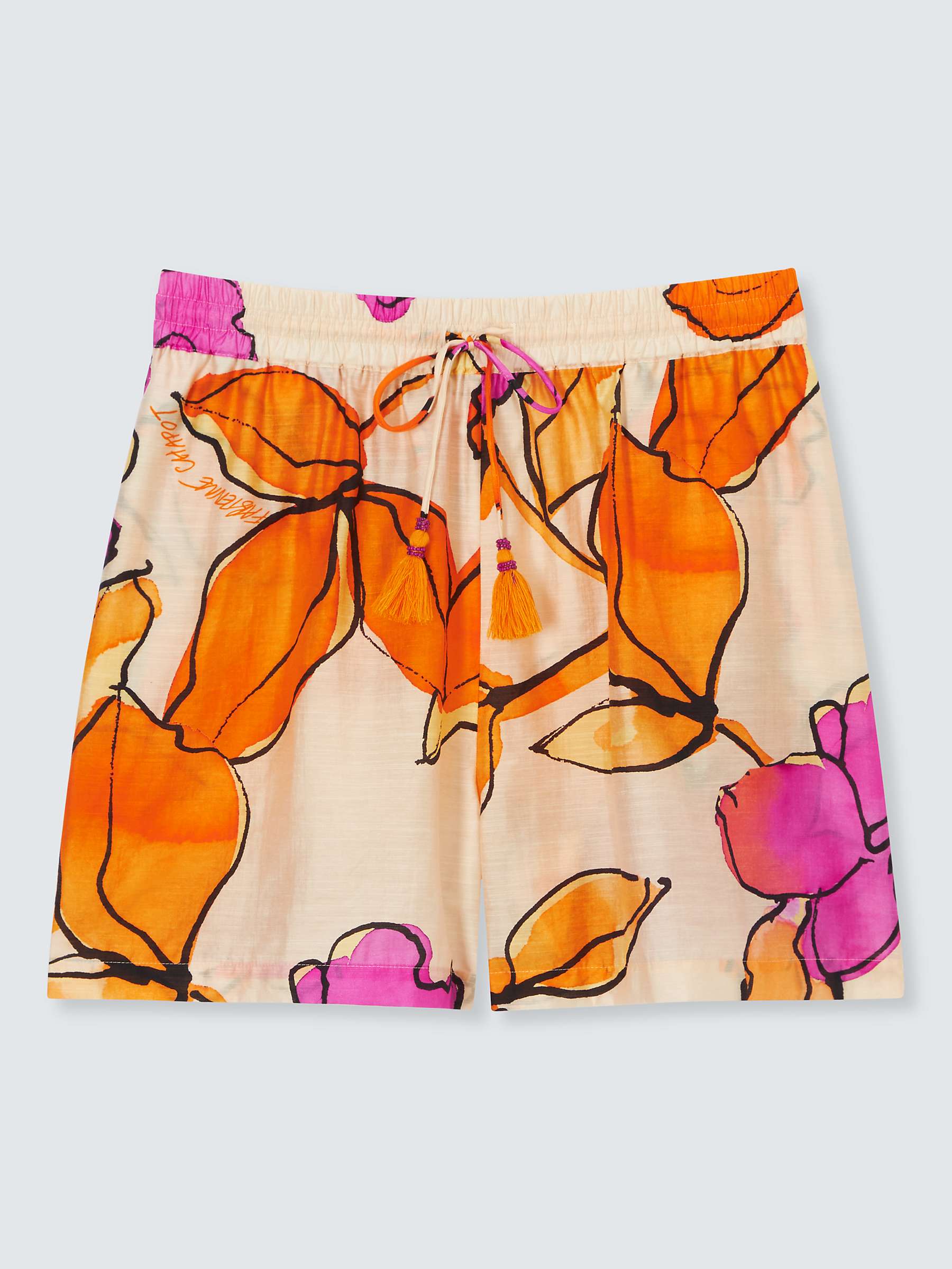Buy Fabienne Chapot Floral Print Boy Shorts, Mimosa/Cassis Online at johnlewis.com