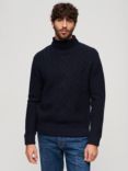Superdry Wool Blend Cable Roll Neck Jumper
