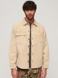 Superdry Surplus Canvas Overshirt, Pale Khaki