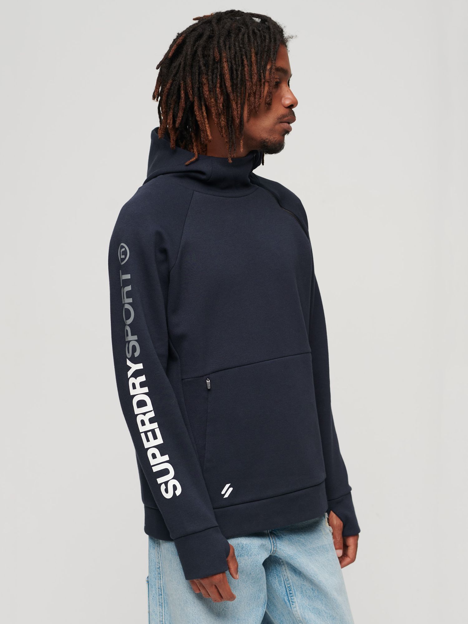 Superdry Sport Gym Tech Zip Hoodie - Men's Mens Hoodies-and-sweatshirts