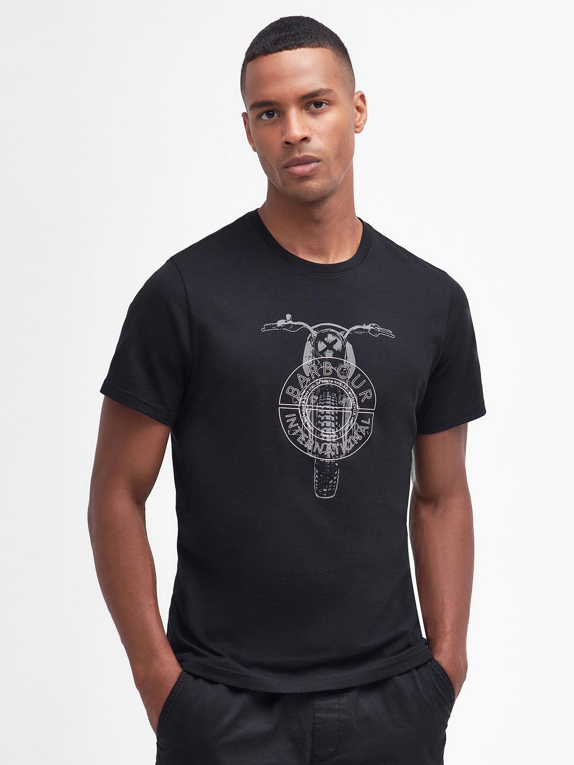 Barbour International Graphic T-Shirt, Black