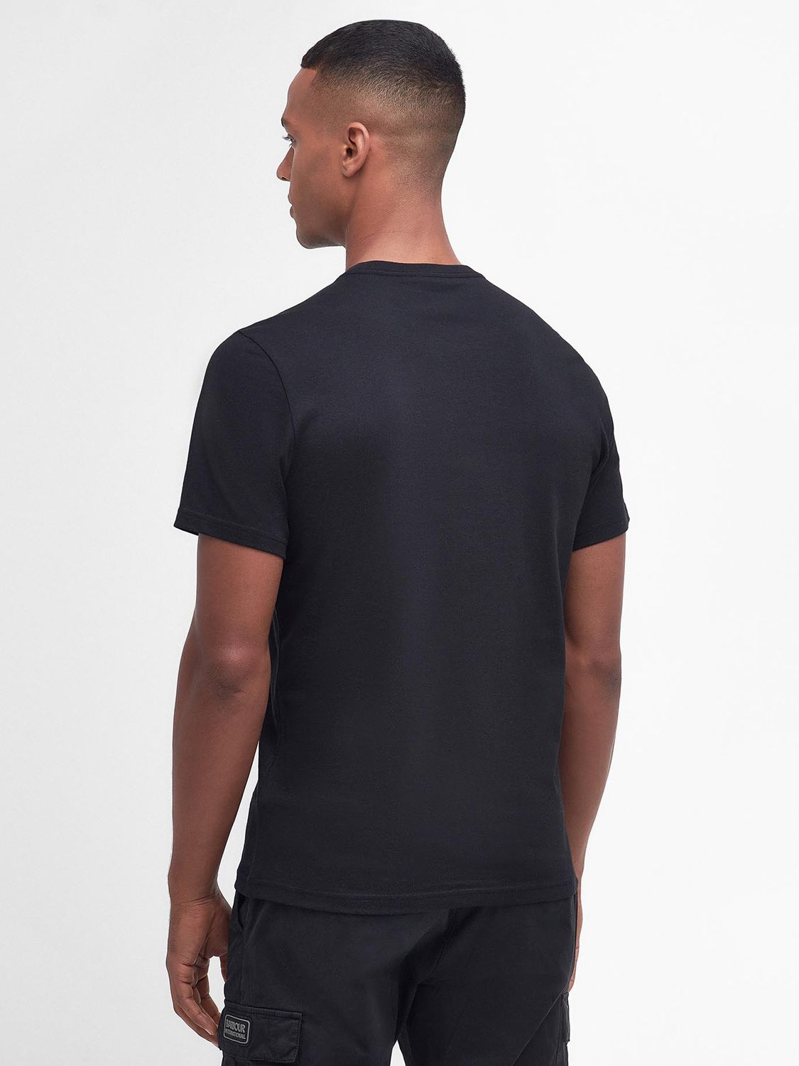 Barbour International Graphic T-Shirt, Black at John Lewis & Partners