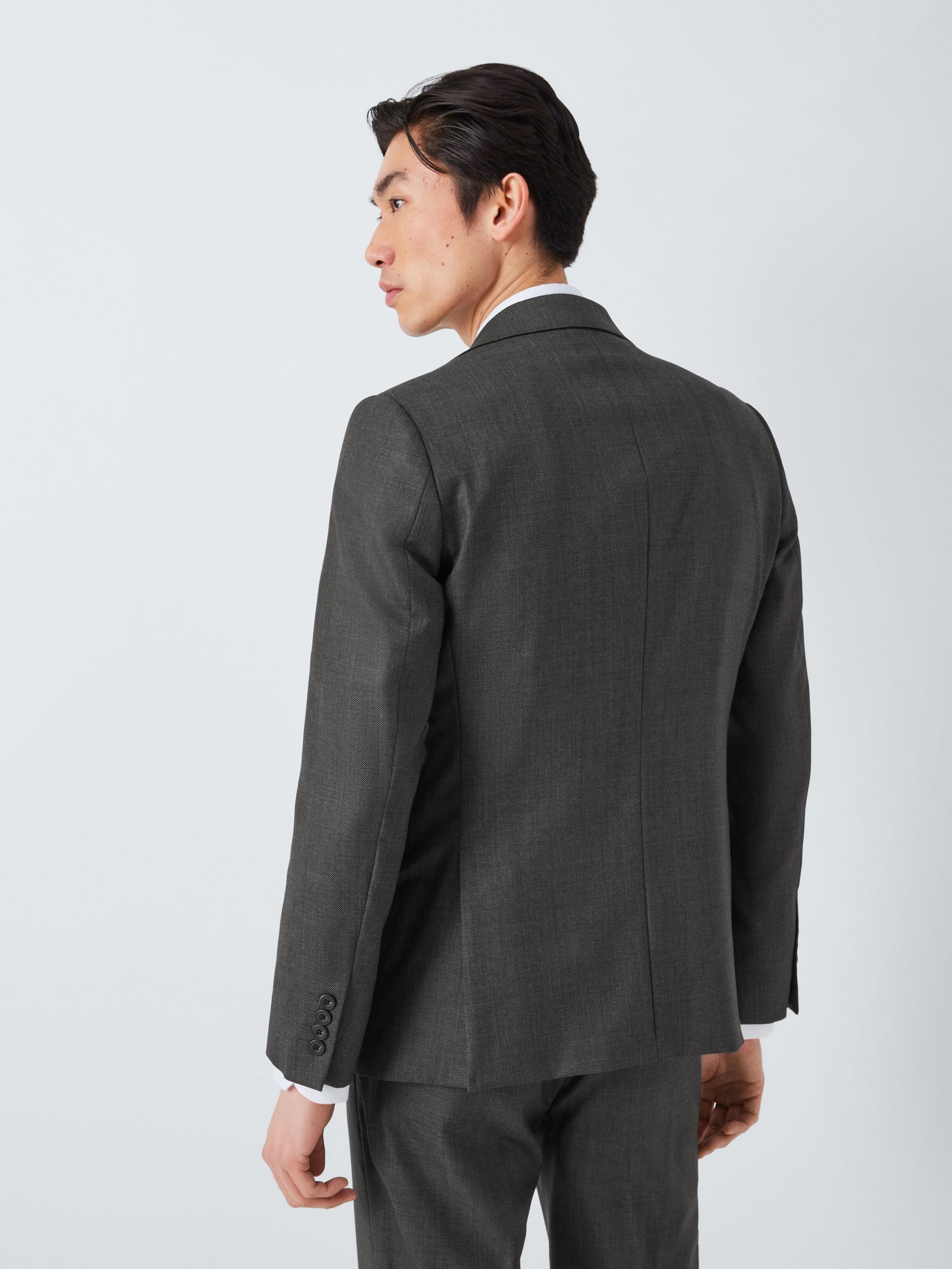 Buy John Lewis Super 100's Birdseye Regular Suit Blazer, Charcoal Online at johnlewis.com