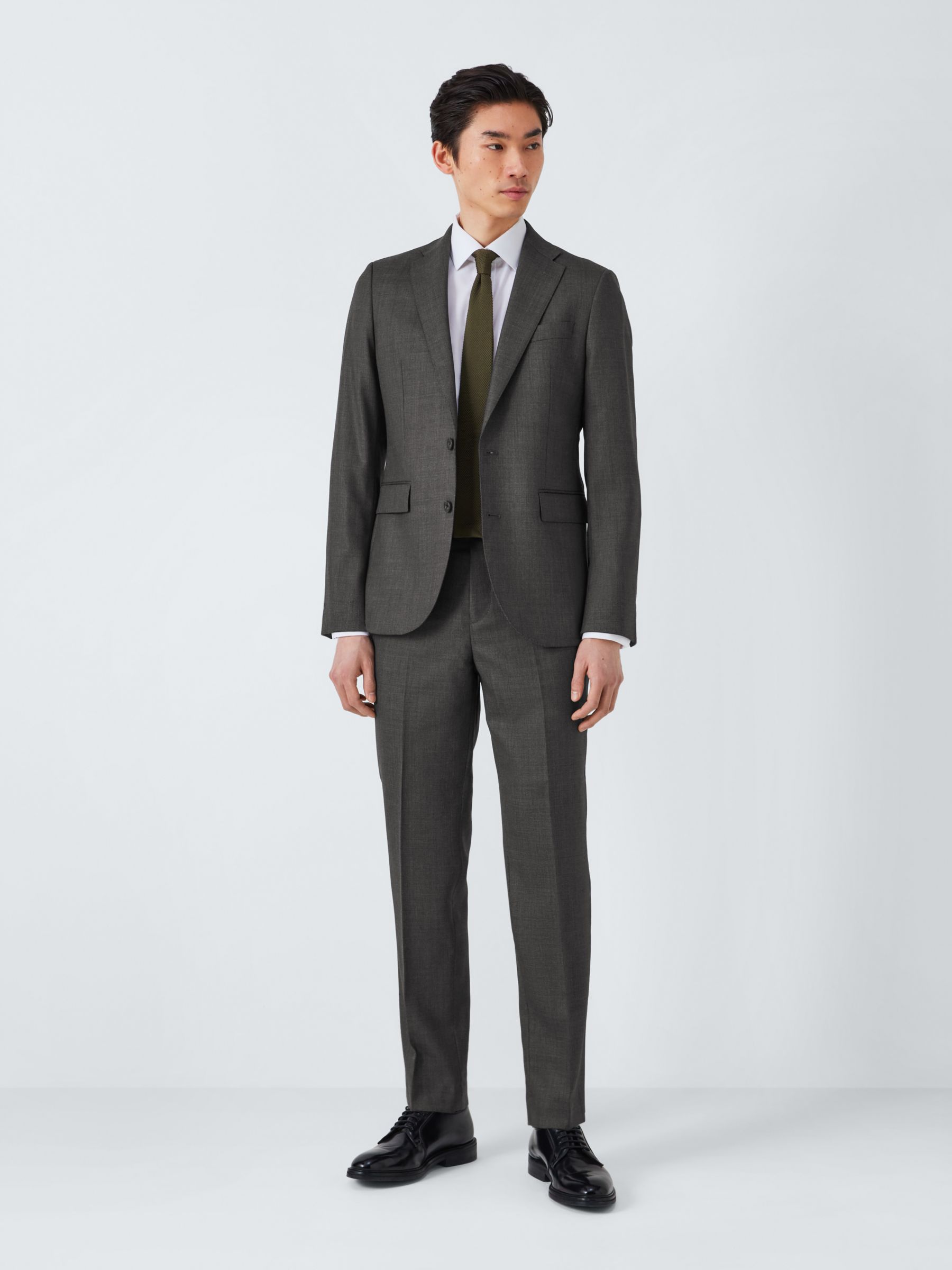 Buy John Lewis Super 100's Birdseye Regular Suit Blazer, Charcoal Online at johnlewis.com