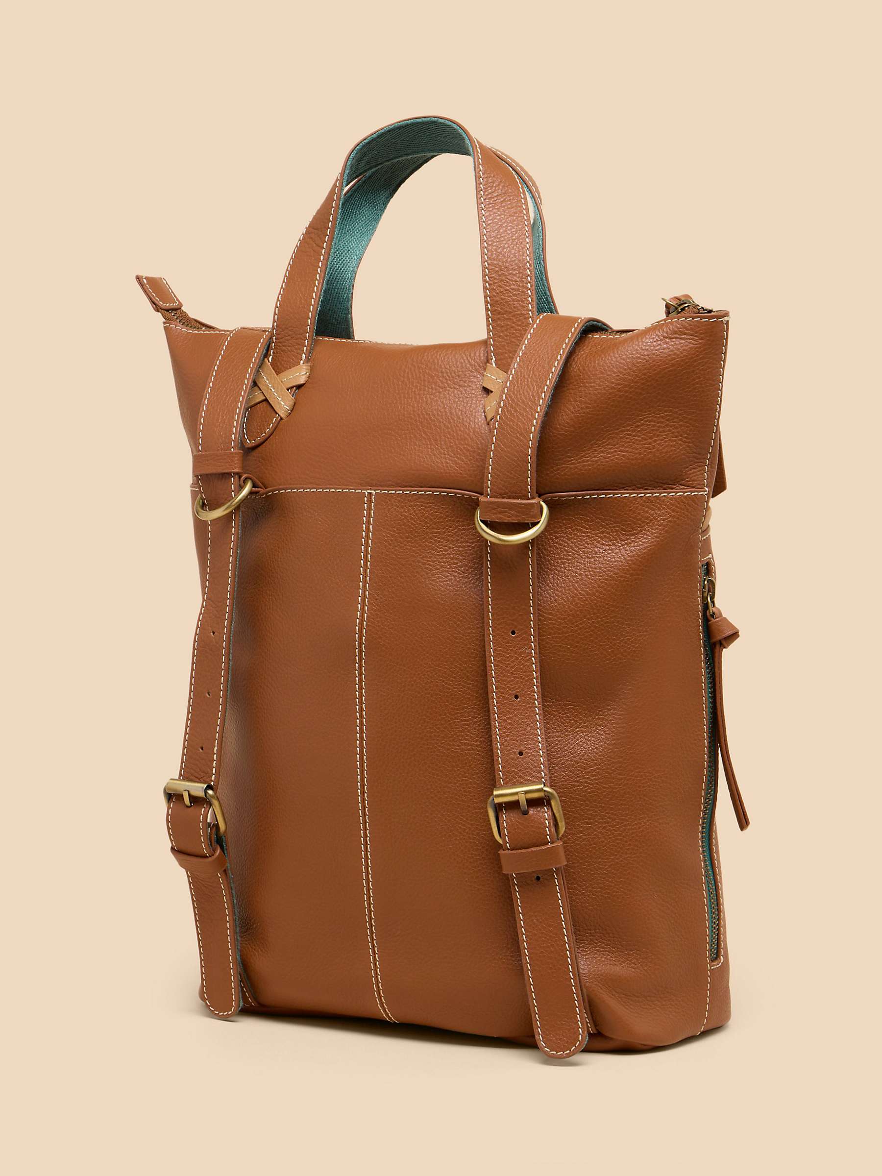 Buy White Stuff Convertible Leather Backpack Online at johnlewis.com
