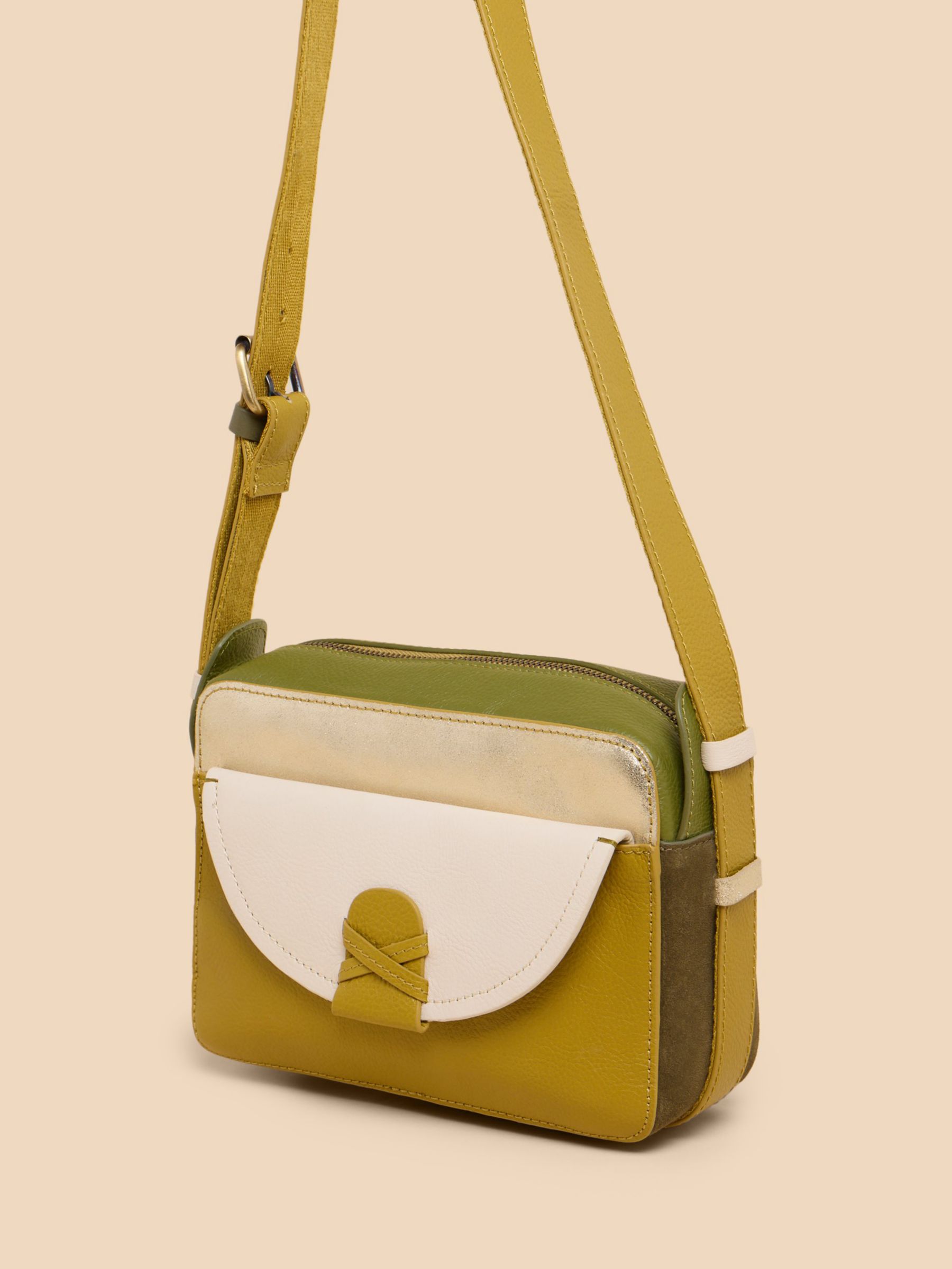 Buy White Stuff Lola Leather Camera Cross Body Bag Online at johnlewis.com