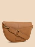 White Stuff Sebby Leather Sling Bag, Light Tan