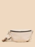 White Stuff Sebby Leather Cross Body Sling Bag, Natural/Multi