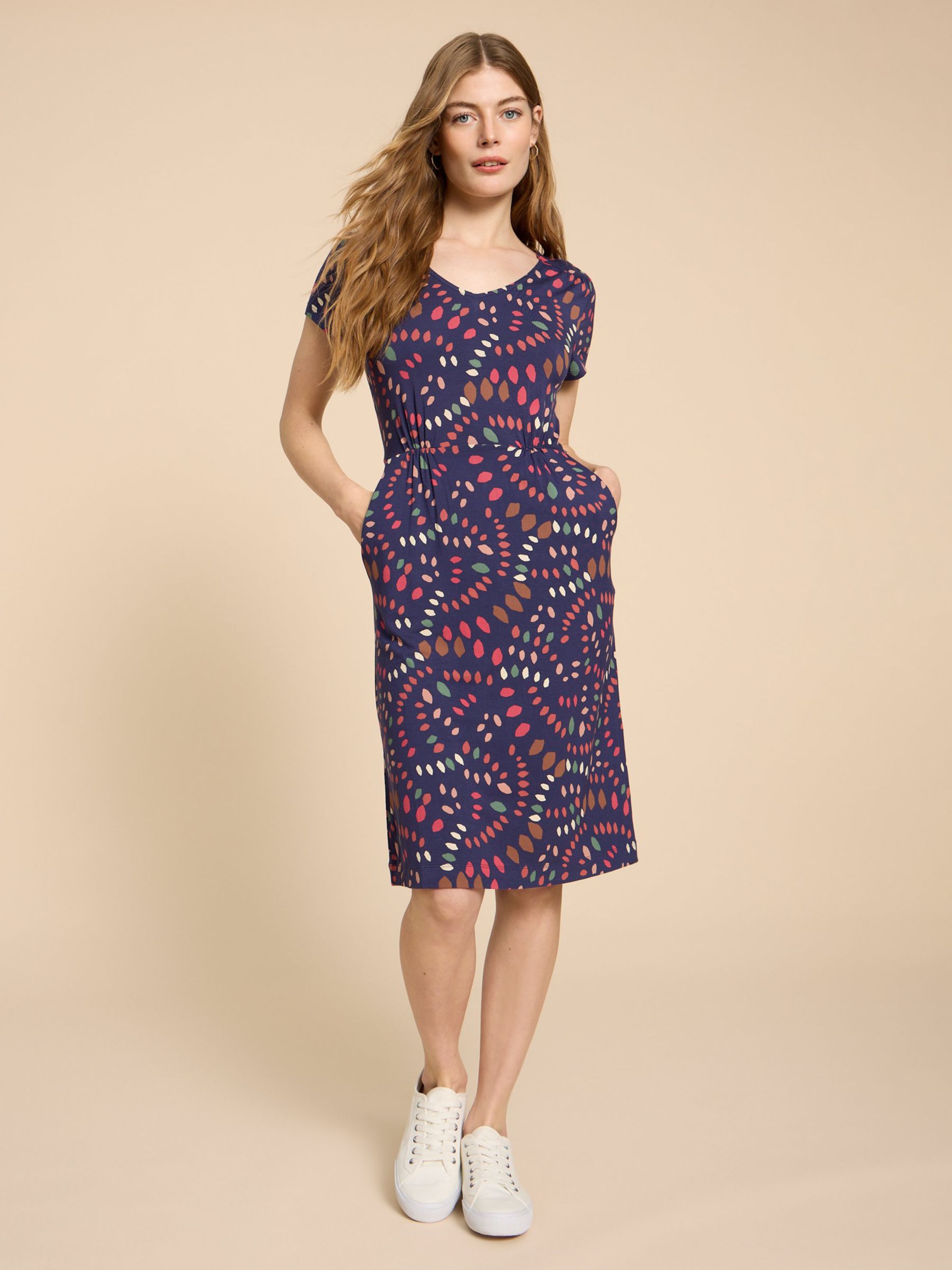 Knee length cheap jersey dress