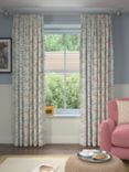 John Lewis Clover Print Pair Blackout/Thermal Lined Pencil Pleat Curtains, Multi