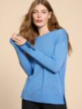 White Stuff Olive Jumper, Chambray Blue