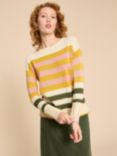 White Stuff Olive Striped Jumper