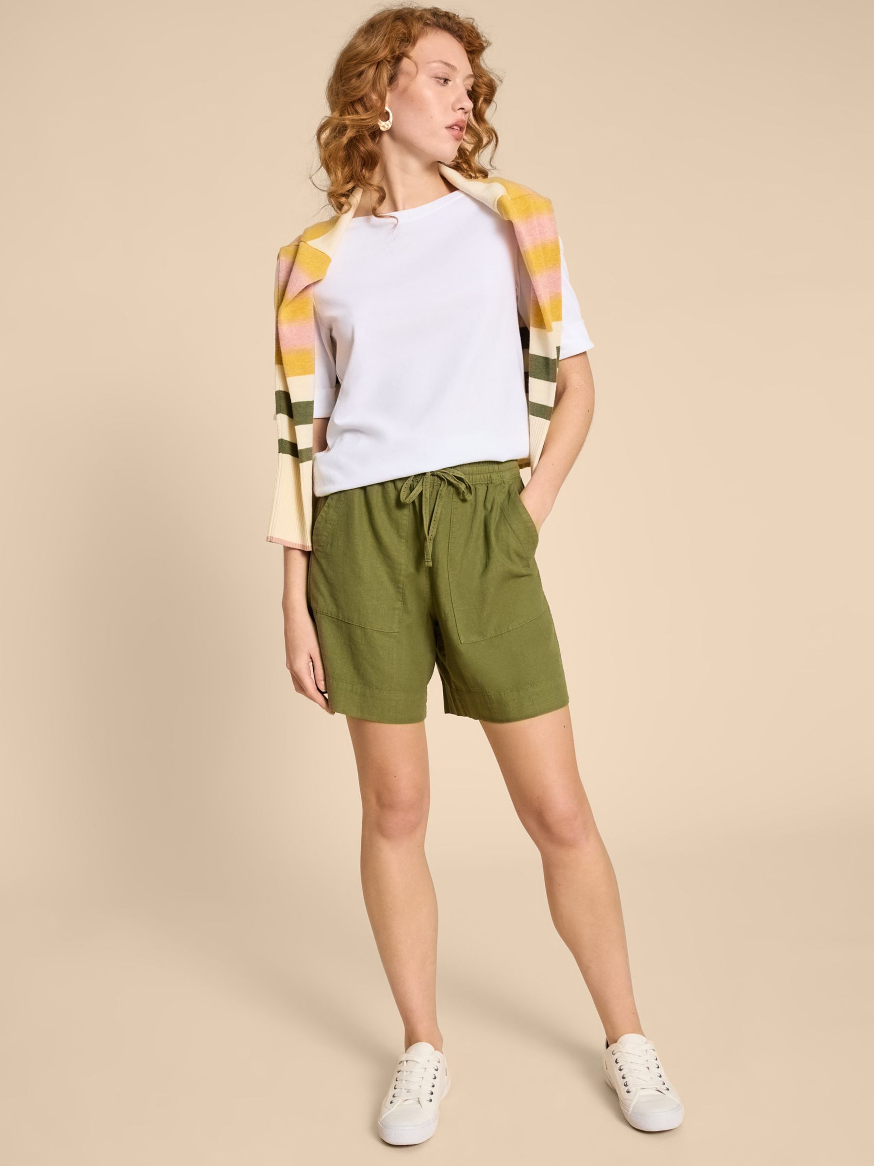 Buy White Stuff Elle Linen Blend Shorts Online at johnlewis.com