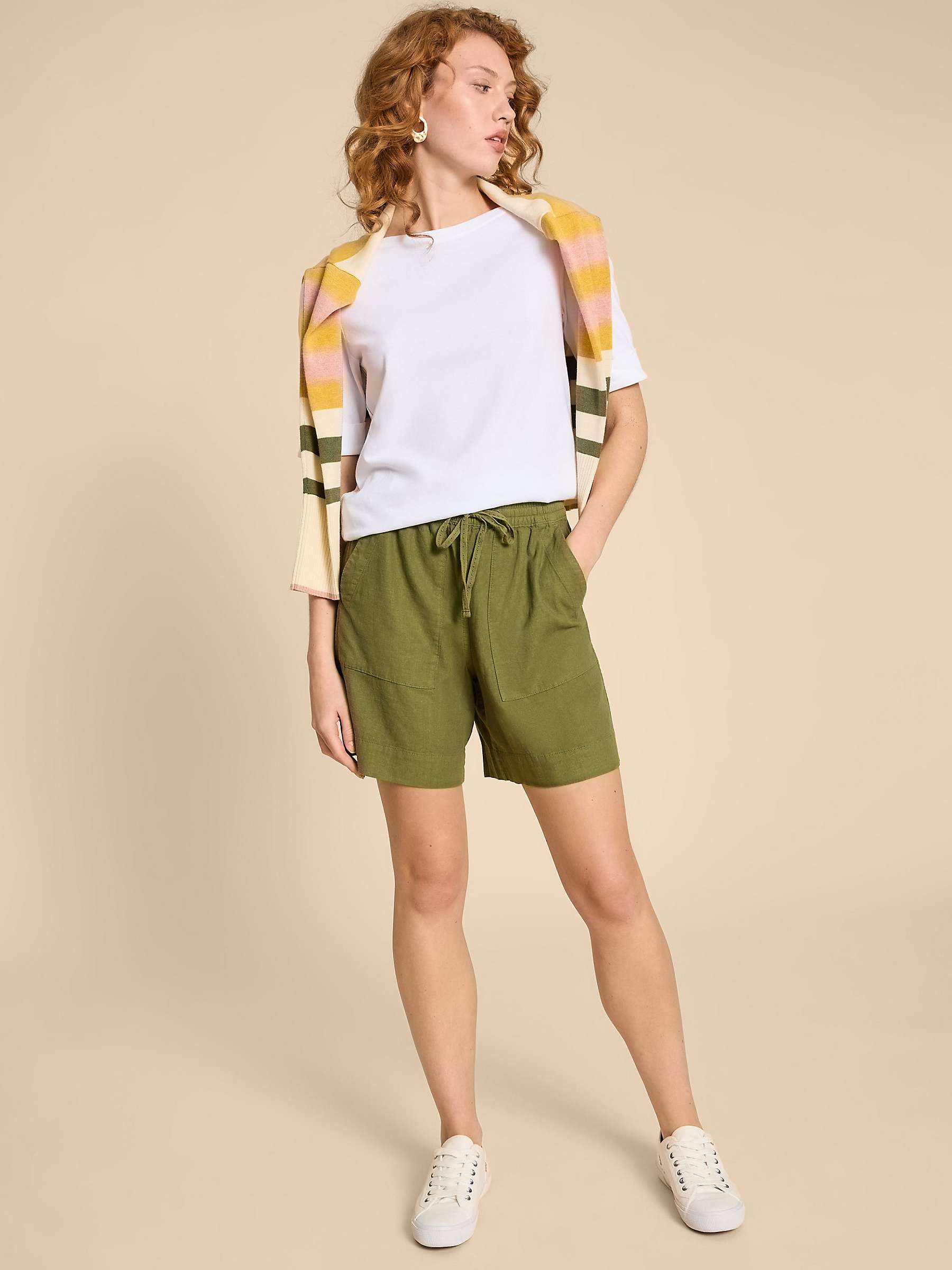 Buy White Stuff Elle Linen Blend Shorts Online at johnlewis.com