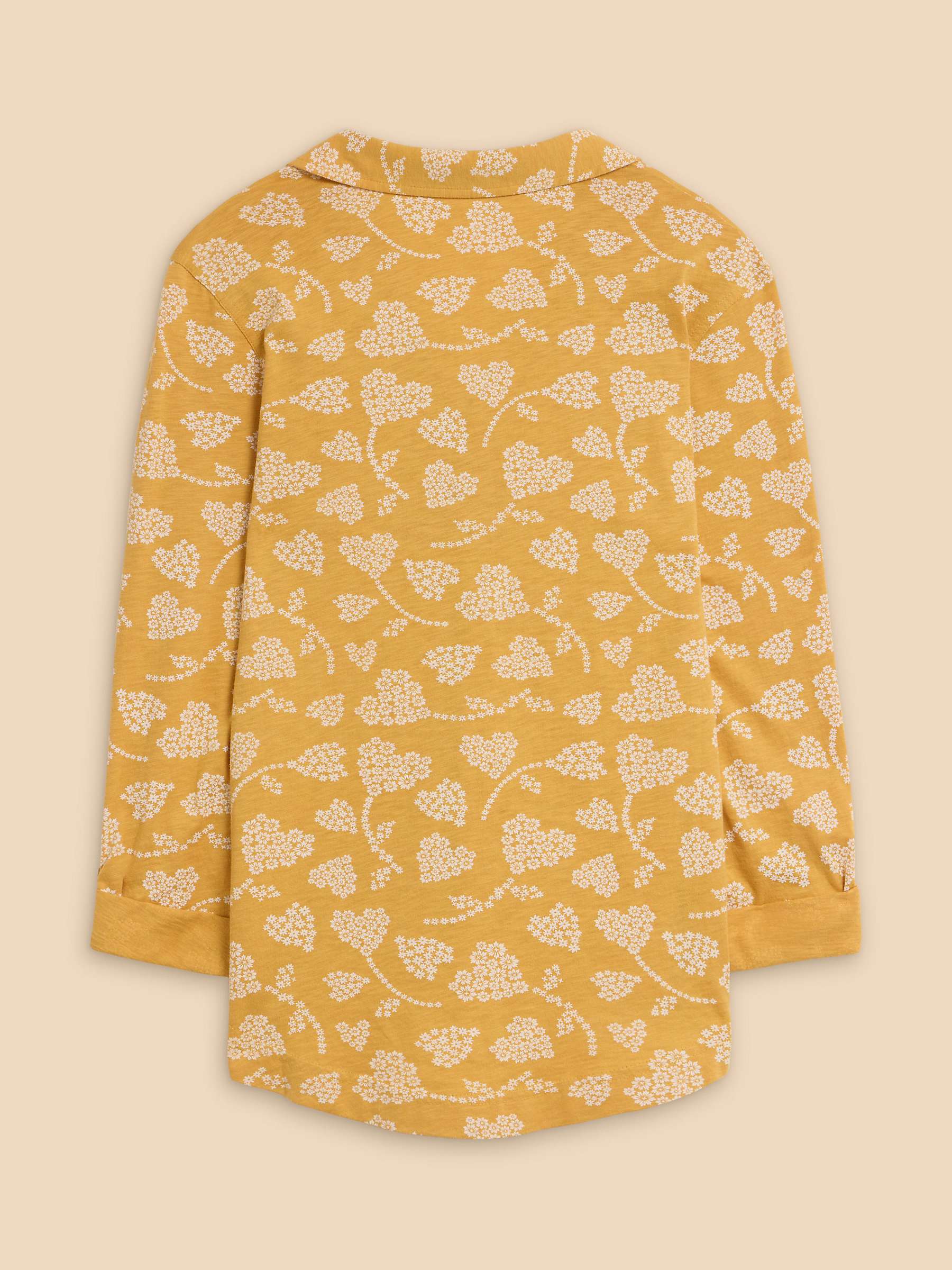 Buy White Stuff Annie Jersey Shirt, Yellow Online at johnlewis.com