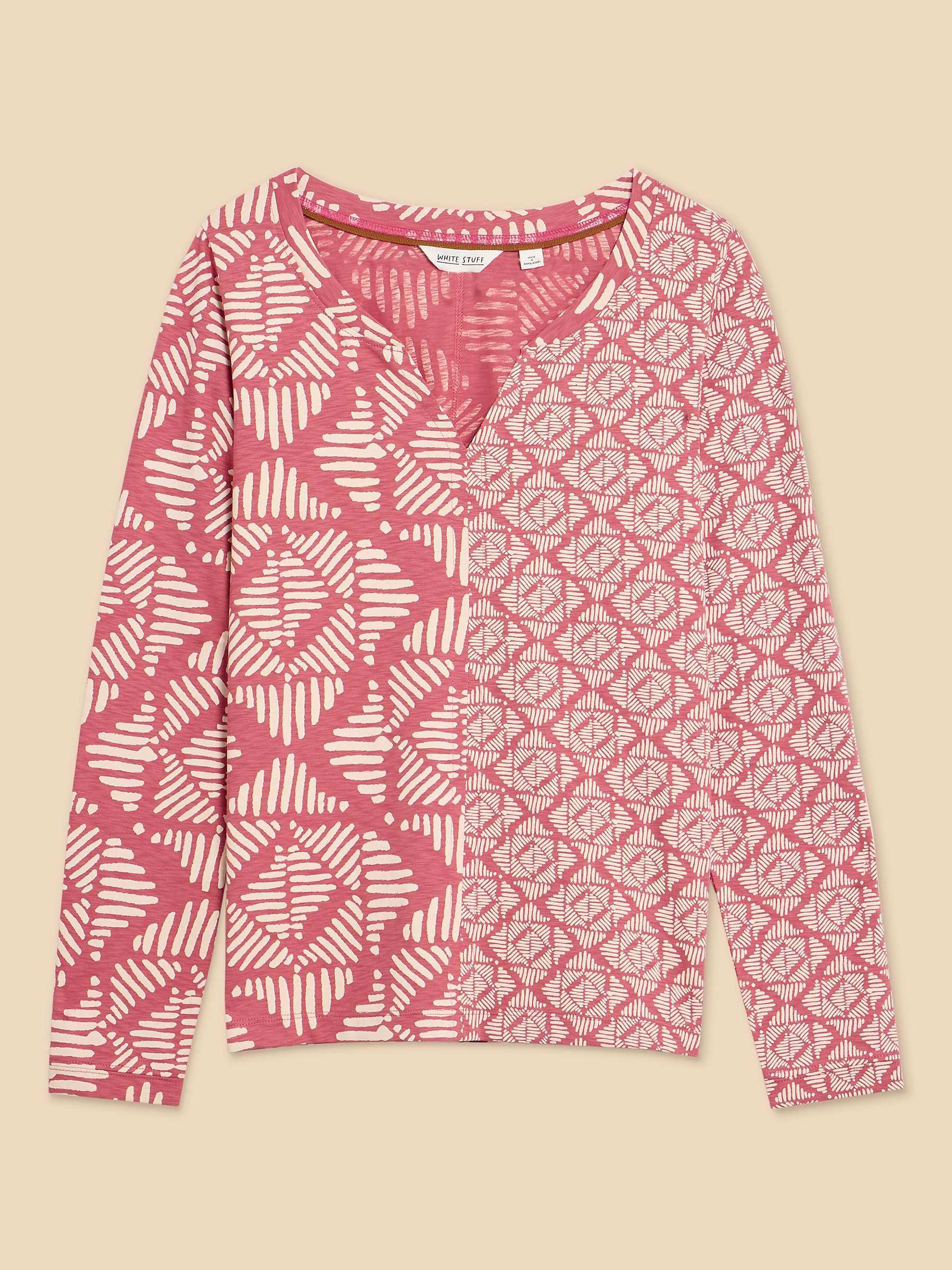 Buy White Stuff Nelly Cotton Top, Pink Online at johnlewis.com