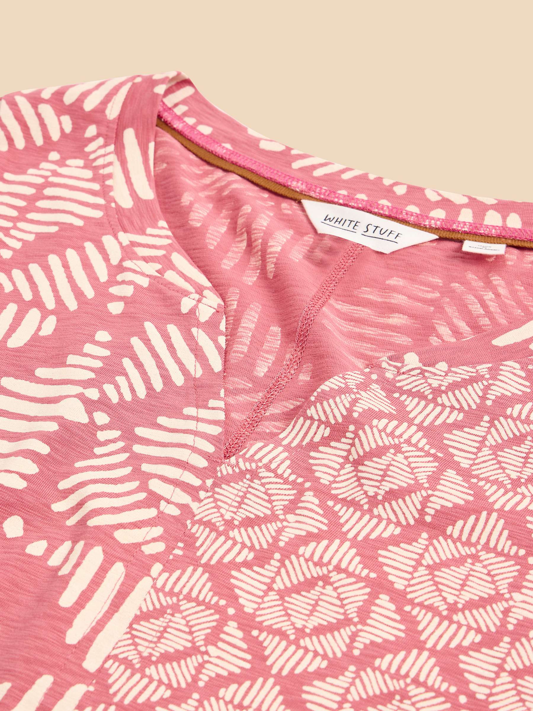 Buy White Stuff Nelly Cotton Top, Pink Online at johnlewis.com
