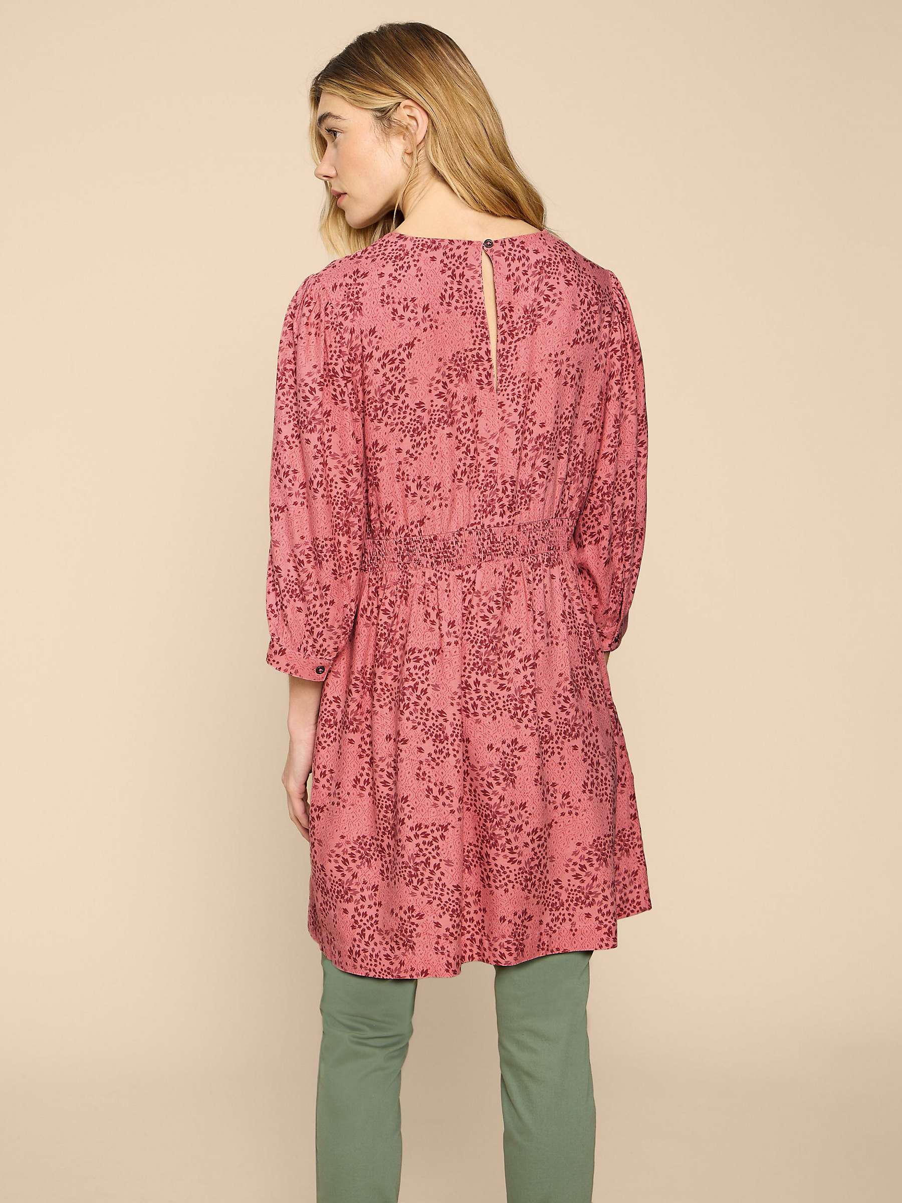 Buy White Stuff Lucy Ecovero Tunic, Pink/Multi Online at johnlewis.com