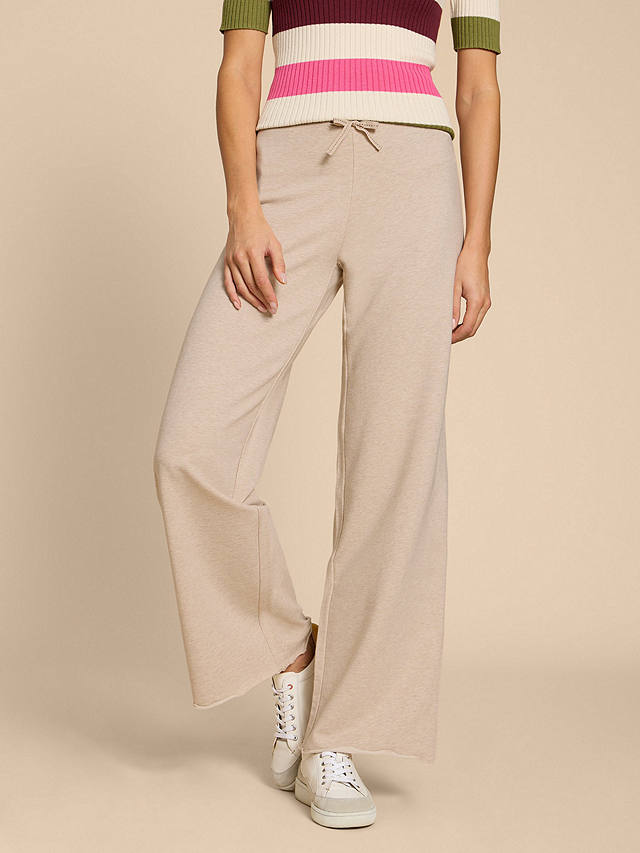 White Stuff Dolce Organic Cotton Trousers, Natural