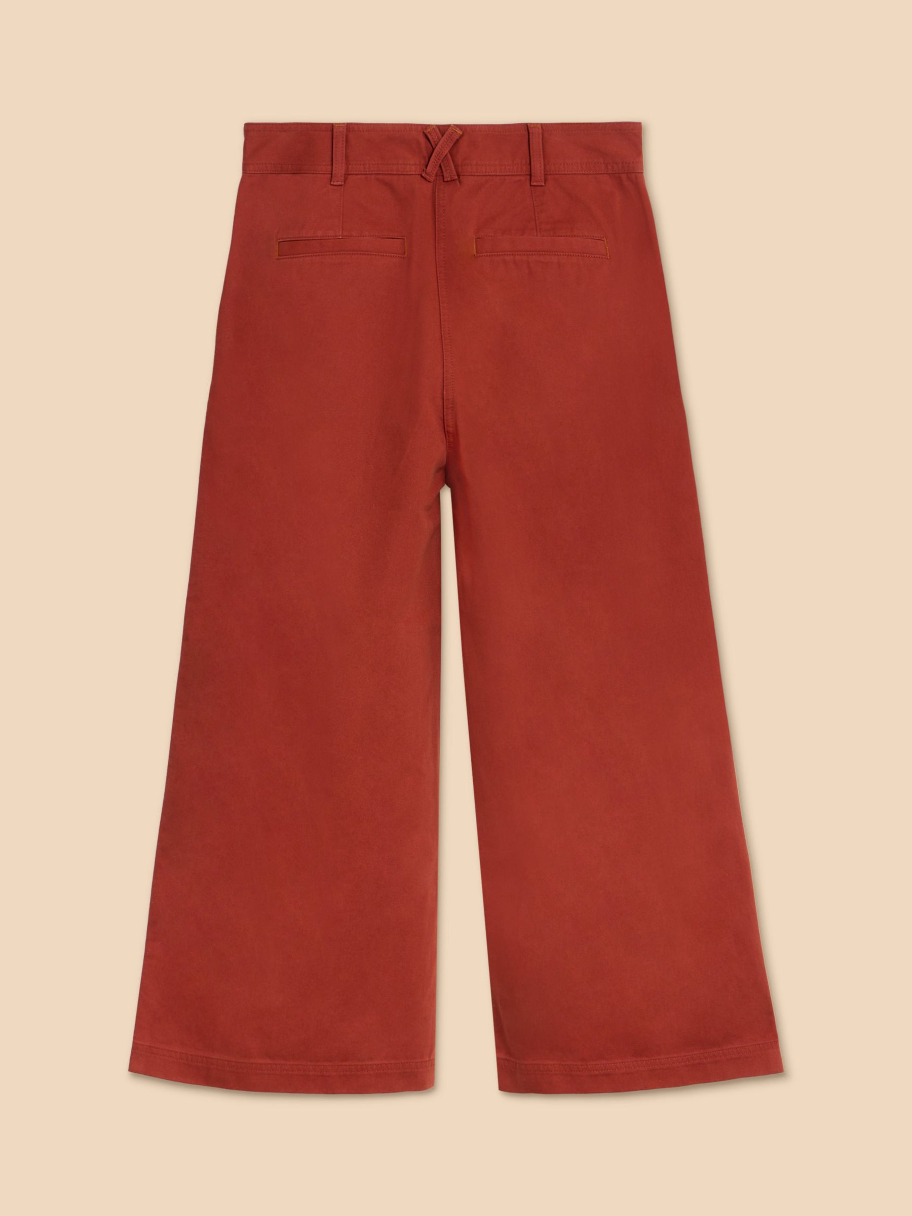 Stouls Leather Cropped Pants In Red