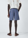 John Lewis Cotton & Linen Blend Pleat Shorts