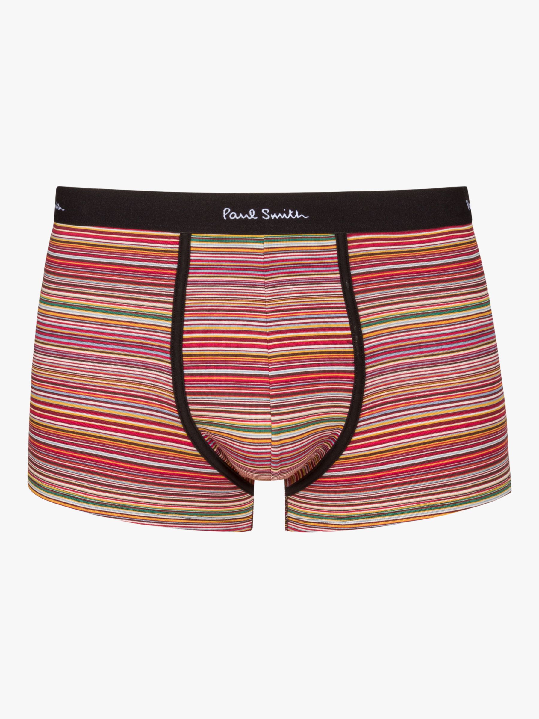 Paul Smith Organic Cotton Stripe Boxers, Pack of 3, Red/Multi, L