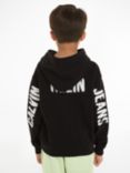 Calvin Klein Kids' Terry Logo Hoodie, Ck Black