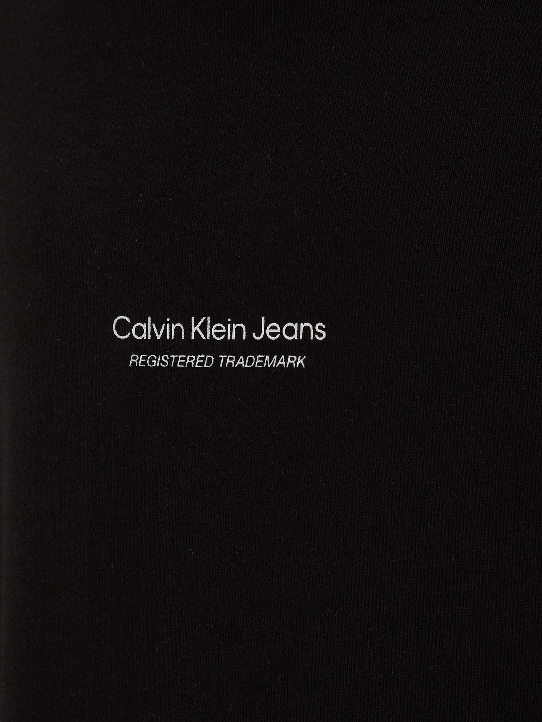 Buy Calvin Klein Kids' Terry Logo Hoodie, Ck Black Online at johnlewis.com