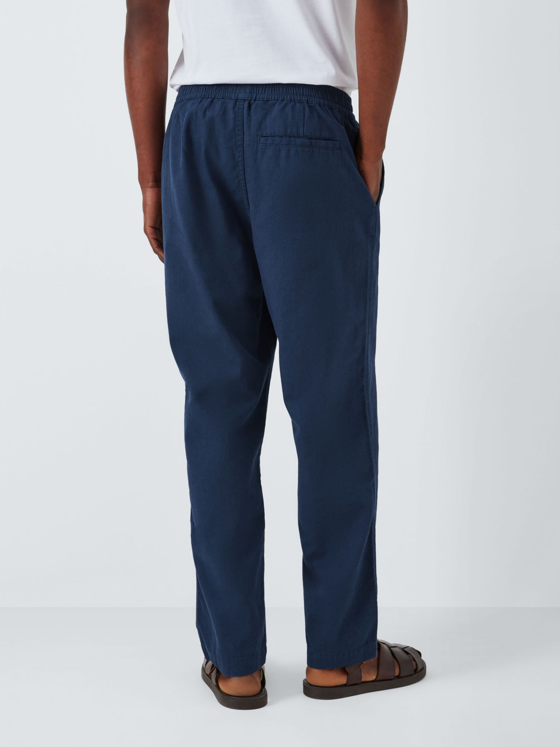 Buy John Lewis Men's Drawstring Herringbone Trousers Online at johnlewis.com