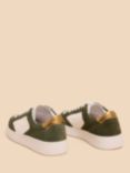 White Stuff Suede and Leather Trainers, Green/Multi