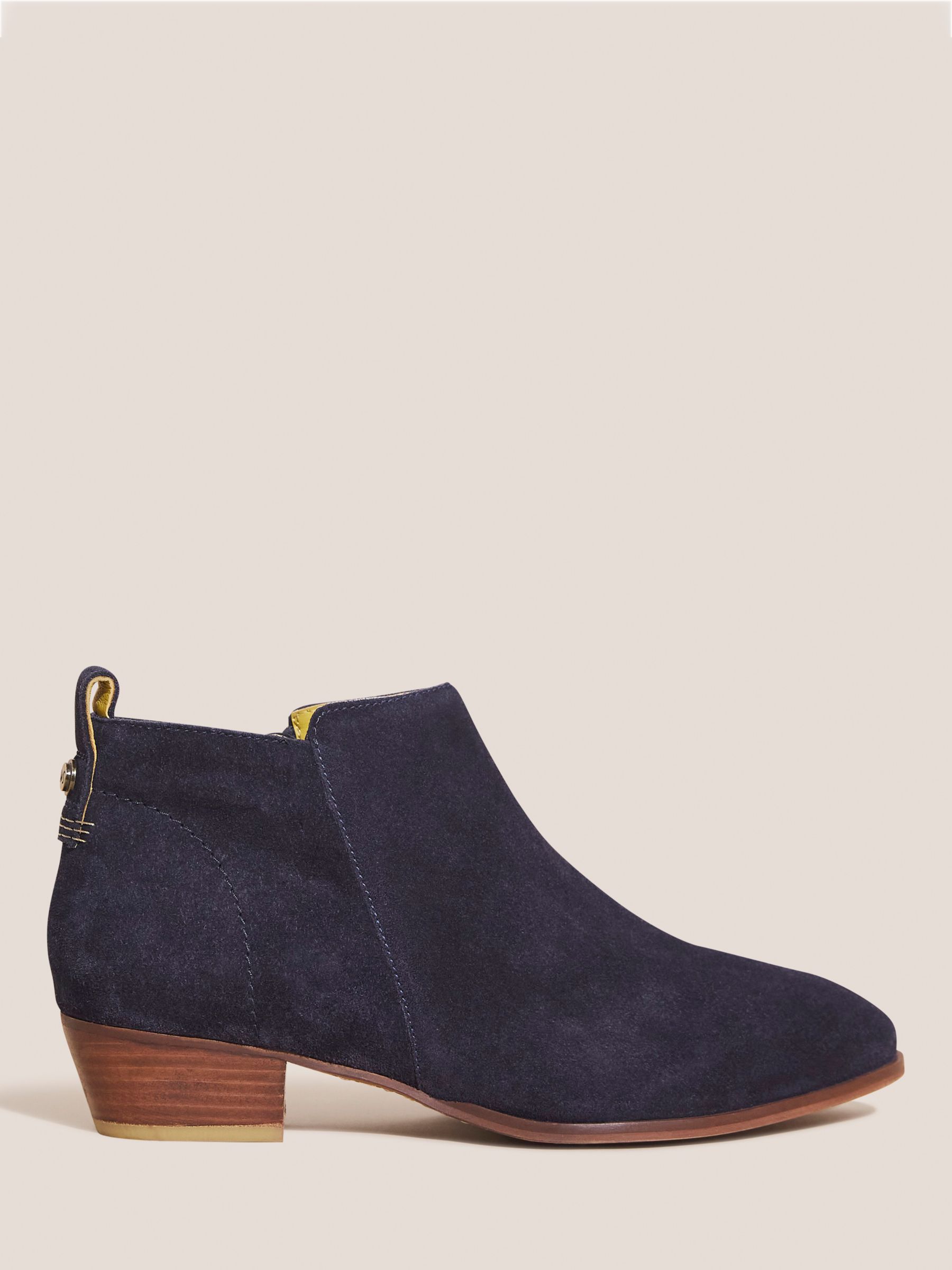 White Stuff Suede Ankle Boots, Dark Navy at John Lewis & Partners