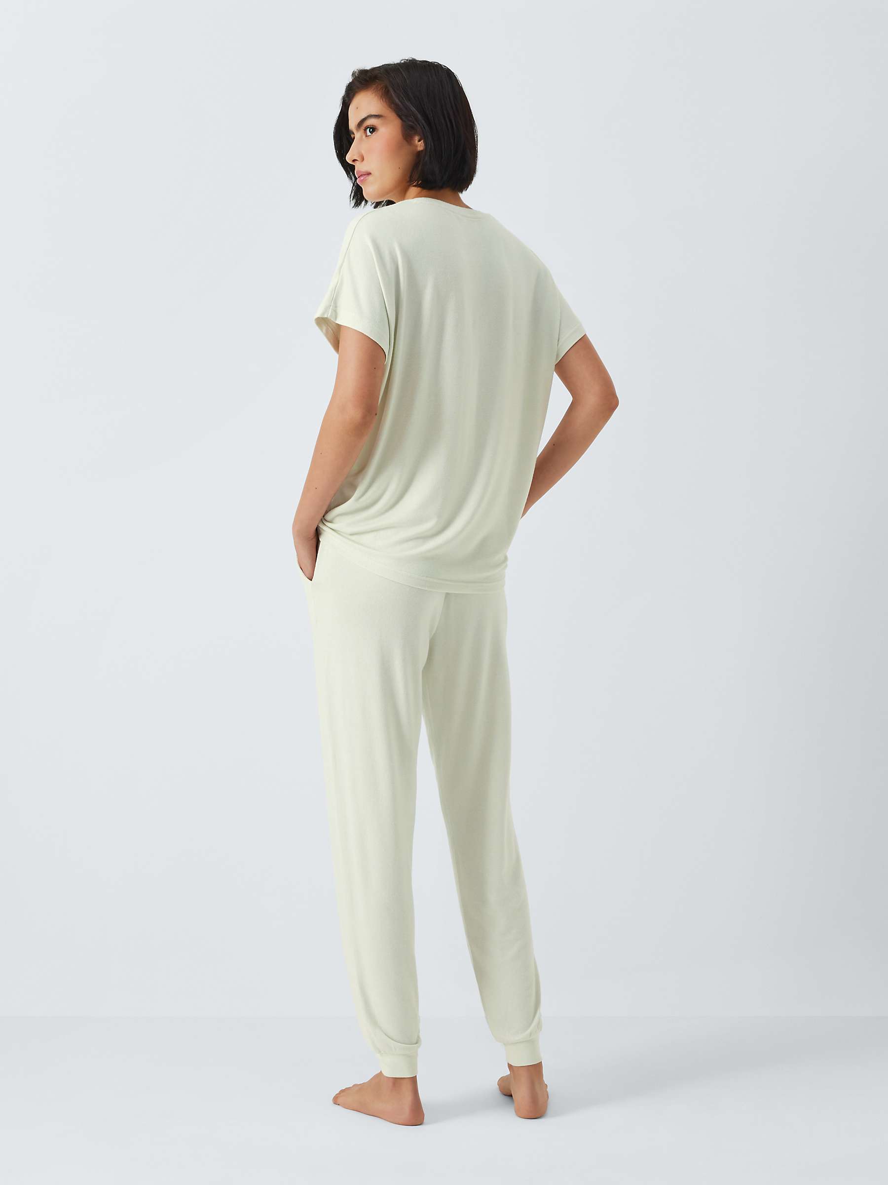 Buy John Lewis Emmie Snit Pyjama Set, Sage Online at johnlewis.com