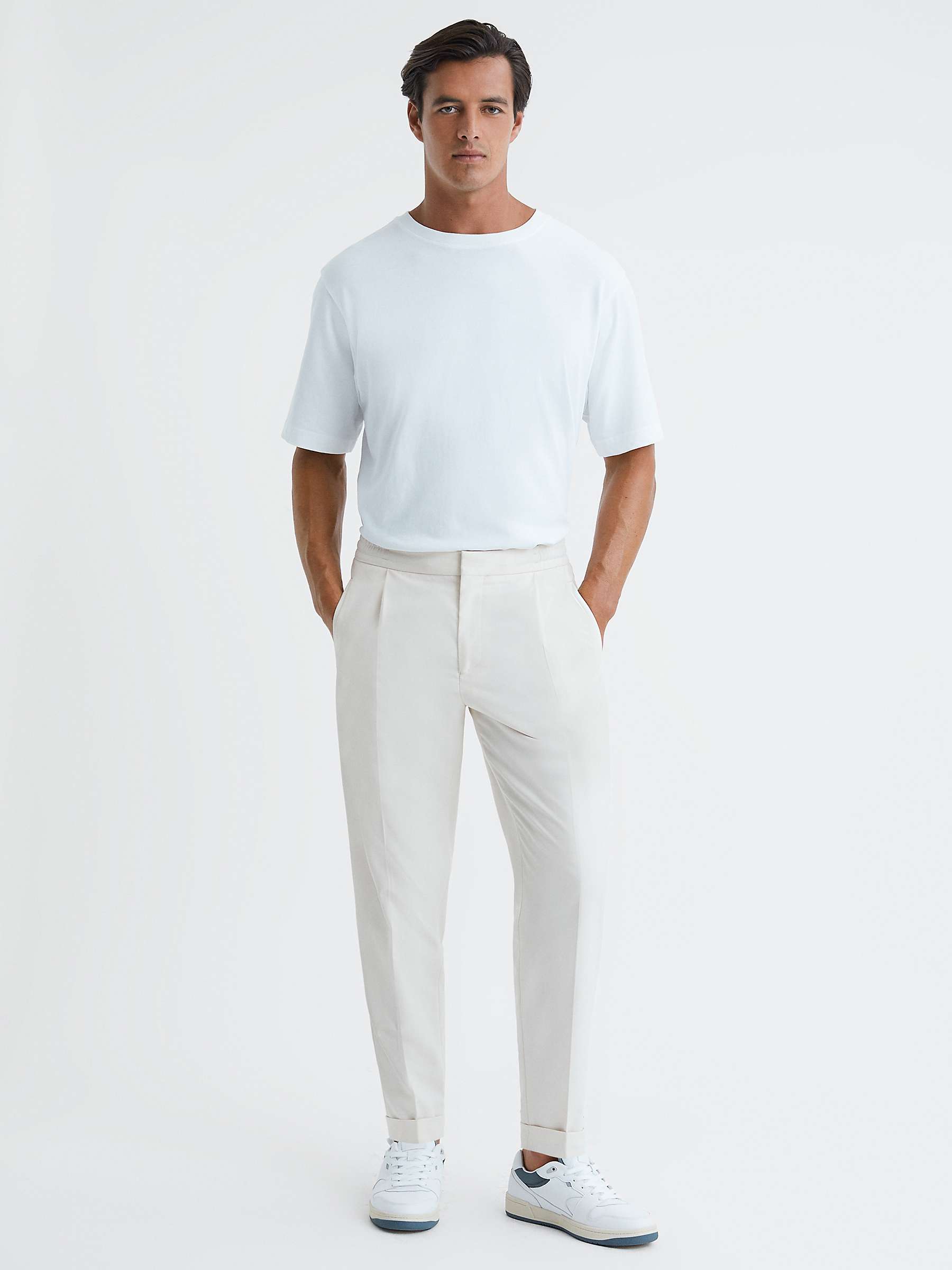 Buy Reiss Brighton Pleated Relaxed Trousers Online at johnlewis.com