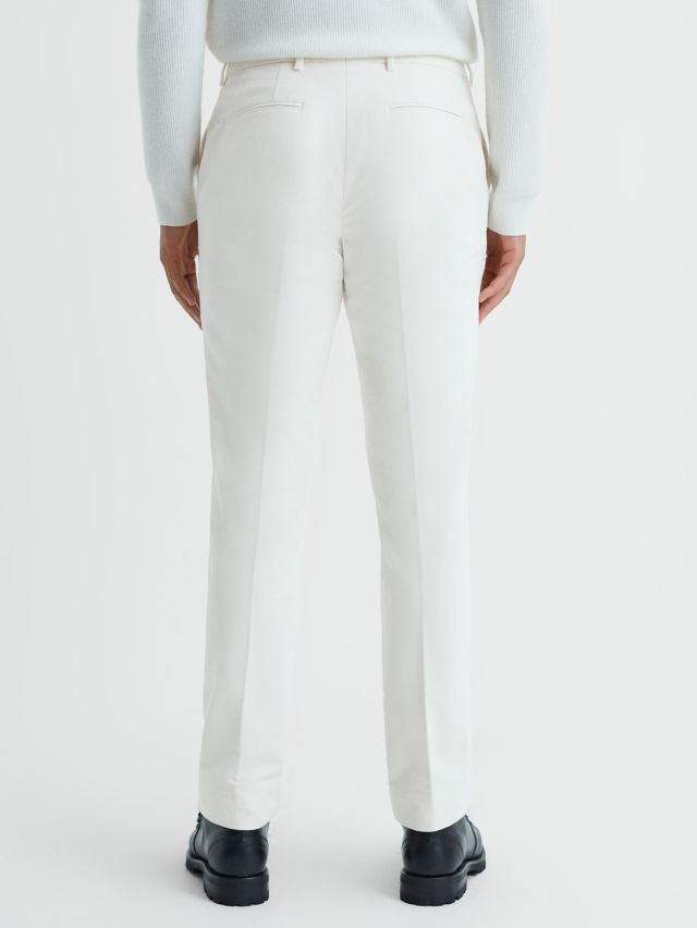 Reiss Spark Moleskin Trouser, Off White, 28R