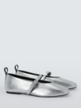 rag & bone Spire Leather Mary Janes Shoes, Silver
