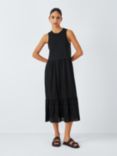 John Lewis ANYDAY Tiered Jersey Broderie Midi Dress