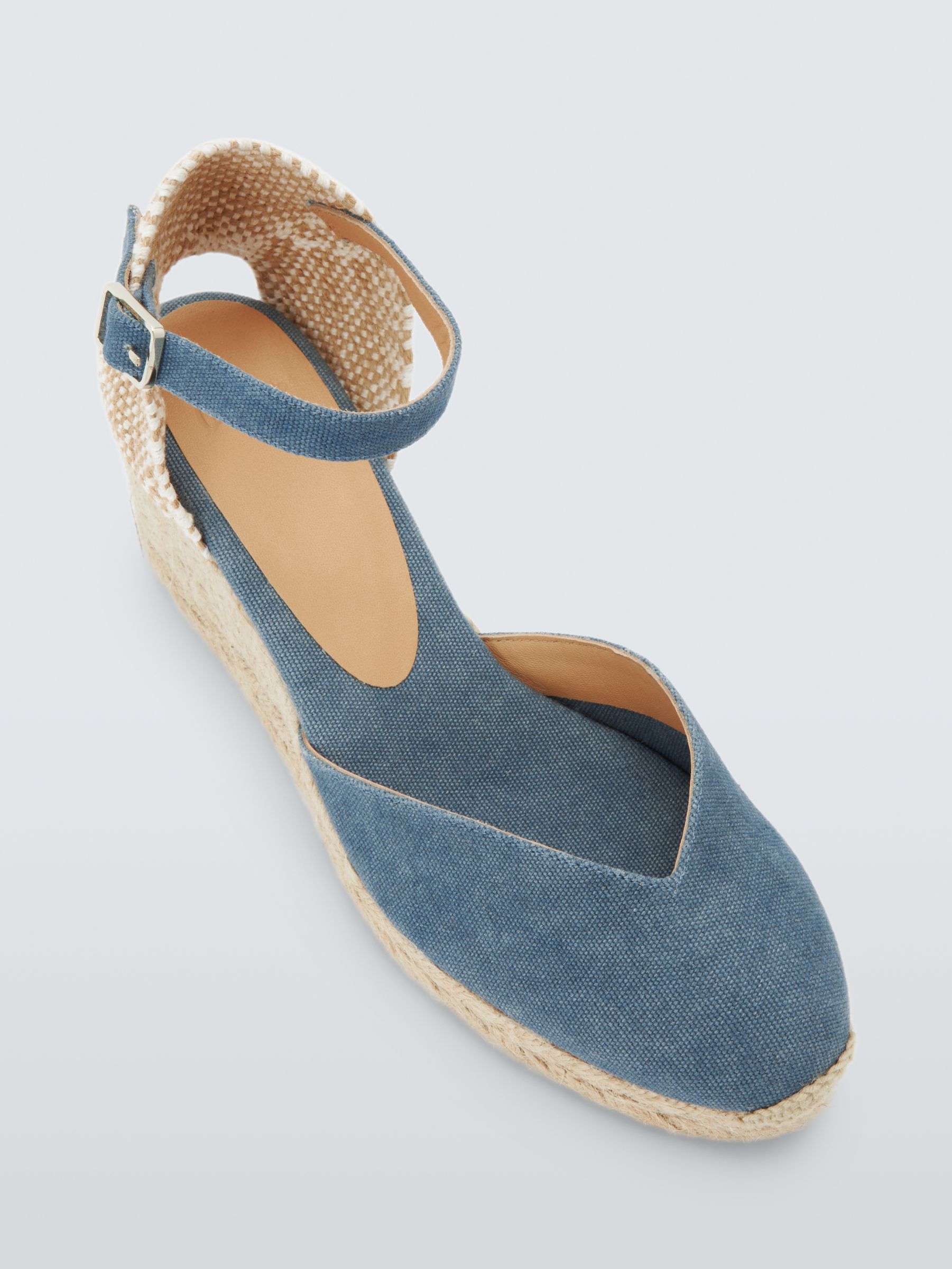 Buy Castañer Chiarita Cotton Wedge Espadrille Sandals, Citadel Online at johnlewis.com